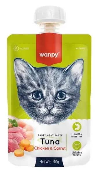 Wanpy Taze Ton Balıklı ve Tavuklu Kedi Et Ezmesi