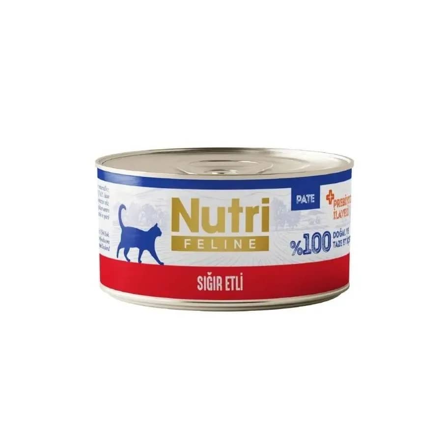 Nutri Feline Sığır Etli Tahılsız Yetişkin Kedi Konservesi