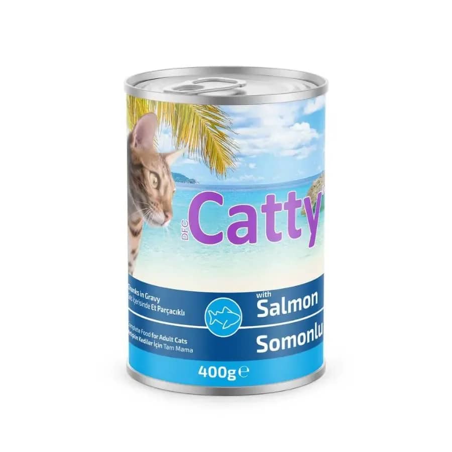 Catty Sos İçinde Somon Balık Etli Kedi Konservesi