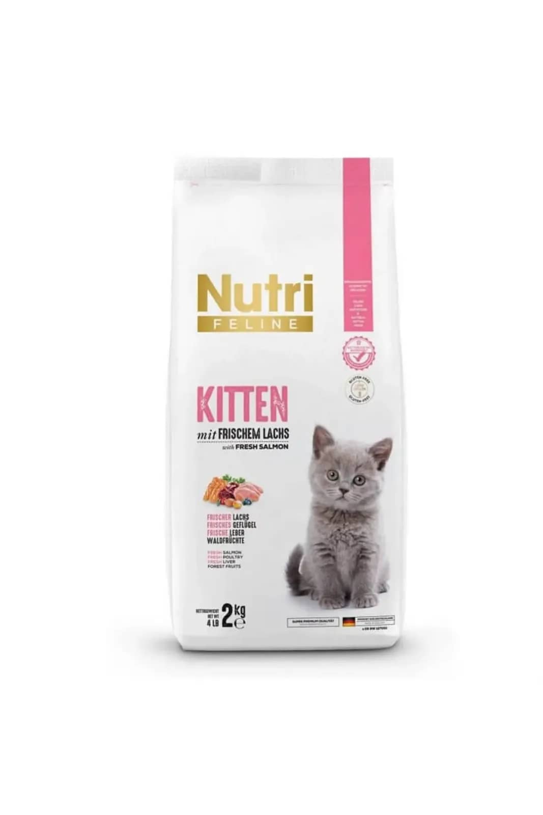 Nutri Feline Kitten Tahılsız Somonlu Yavru Kedi Maması