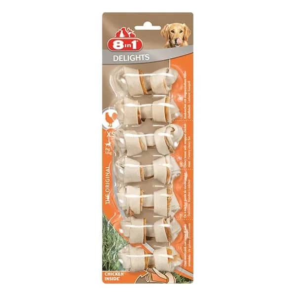8in1 Delights Bones Tavuklu Köpek Kemik Ödülü