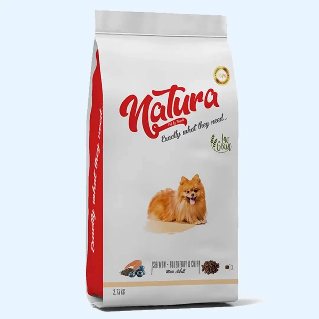 Natura Premium Somonlu Çia Tohumlu Küçük Irk Yetişkin Köpek Maması
