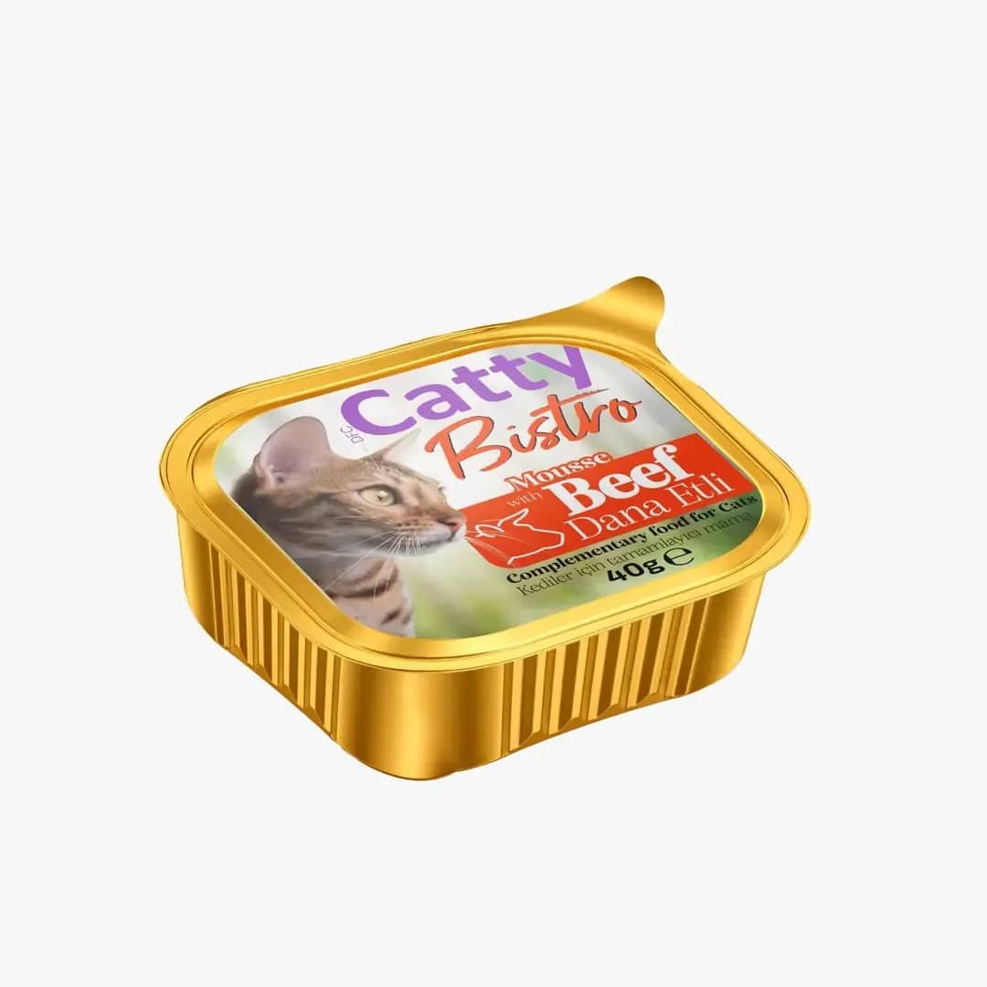 Catty Bistro Mousse Dana Etli Yetişkin Kedi Konservesi