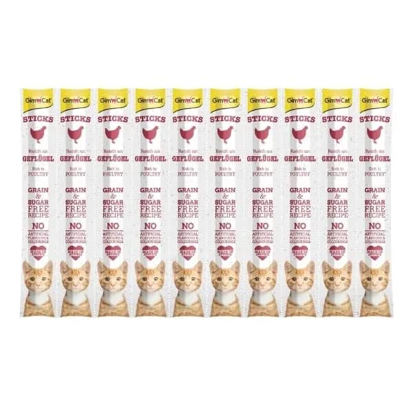 Gimcat Sticks Kümes Hayvanlı Çubuk Kedi Ödül Maması