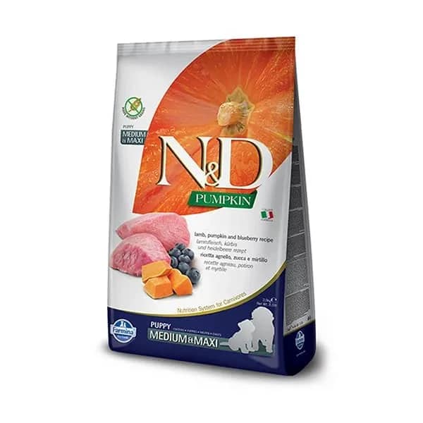 N&D Pumpkin Balkabaklı Kuzu Etli Orta ve Büyük Irk Yavru Köpek Maması