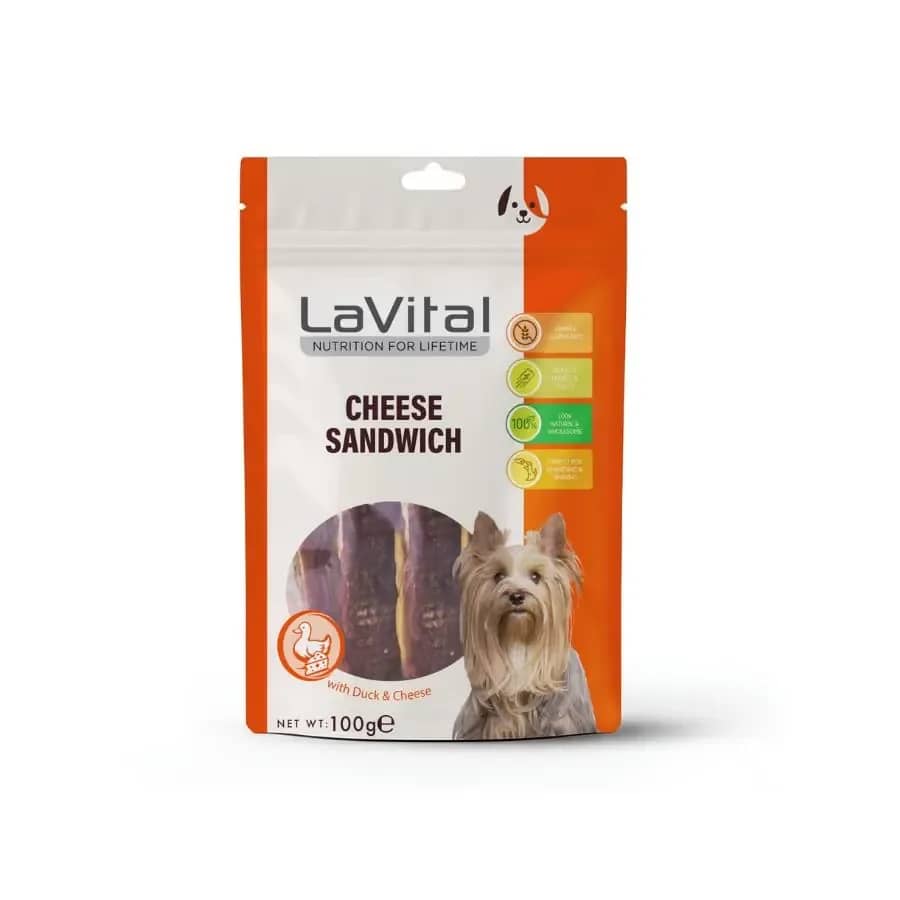 LaVital Ördek Etli ve Peynirli Köpek Ödülü