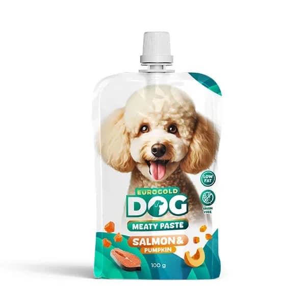 Eurogold Taze Somonlu ve Balkabaklı Yetişkin Köpek Konservesi 100 gr