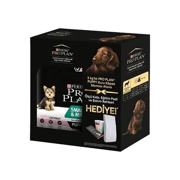 Pro Plan Puppy Somonlu Küçük Irk Yavru Köpek Maması Ölçü Kabı ve Eğitim Pedi Hediyeli