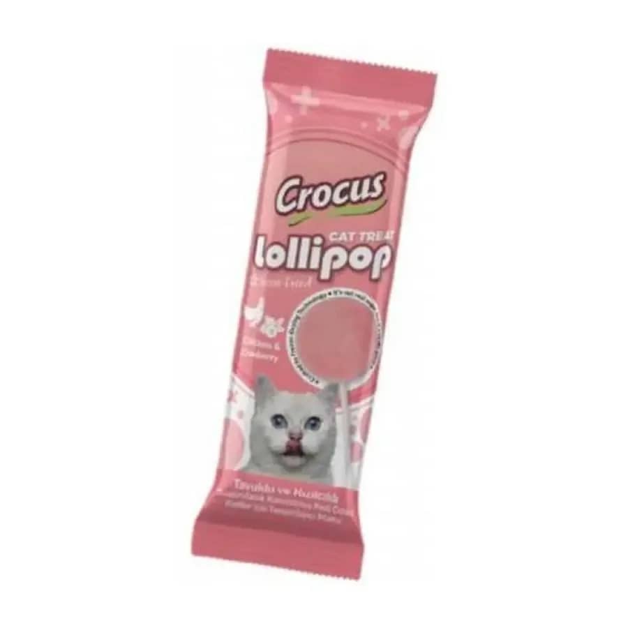 Crocus Tavuklu ve Kızılcıklı Lolipop Kedi Ödül Maması