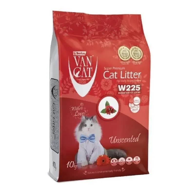 Van Cat Naturel Kokusuz İnce Taneli Topaklanan Bentonit Kedi Kumu
