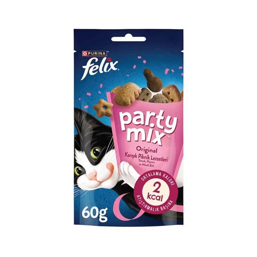 Felix Party Mix Karışık Piknik Lezzetleri Kedi Ödül Maması