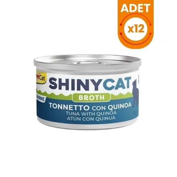 Gimcat Shinycat Broth Sos İçinde Ton Balıklı ve Kinoalı Konserve Kedi Maması