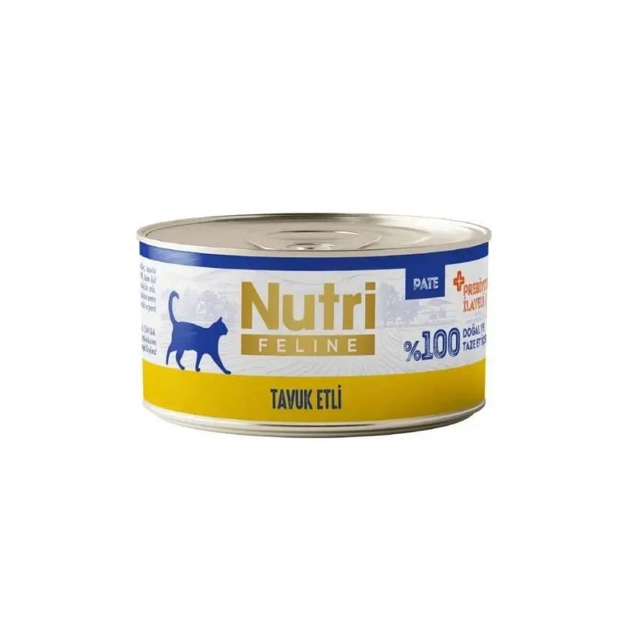 Nutri Feline Tavuk Etli Tahılsız Yetişkin Kedi Konservesi