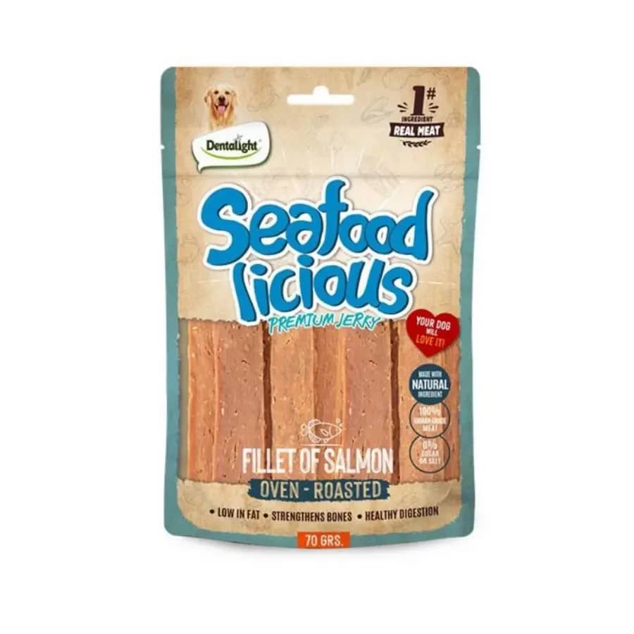 Dentalight Seafood Fillet Somon Balıklı Köpek Ödül Maması 70 gr
