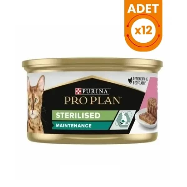 Pro Plan Sterilised Ton ve Somonlu Konserve Kedi Maması