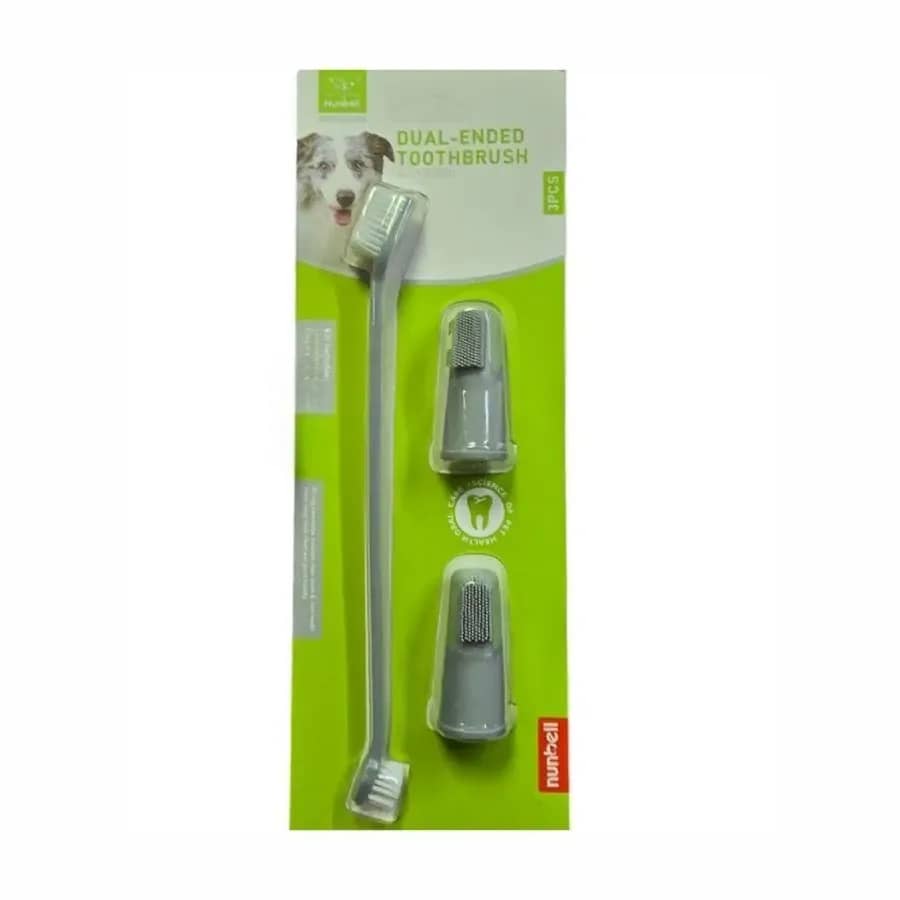 Nunbell Dental Care 3'lü Köpek Diş Temizleme Fırçası