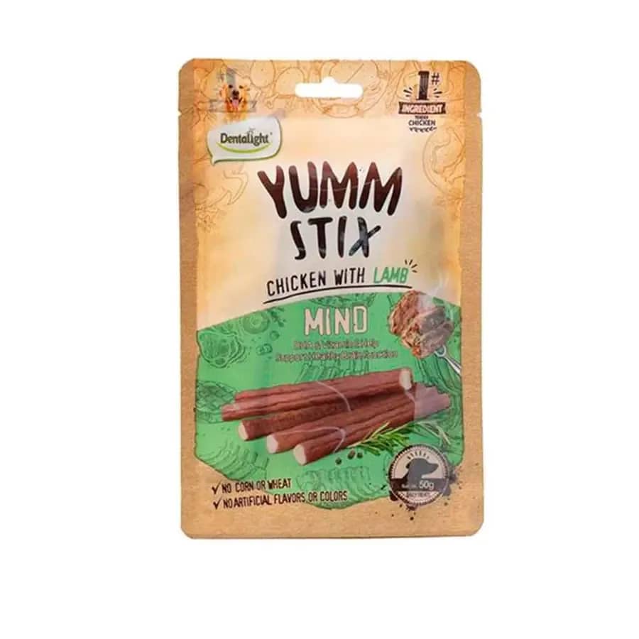 Dentalight Yumm Stick Mind Tavuklu ve Kuzu Etli Köpek Ödül Çubuğu