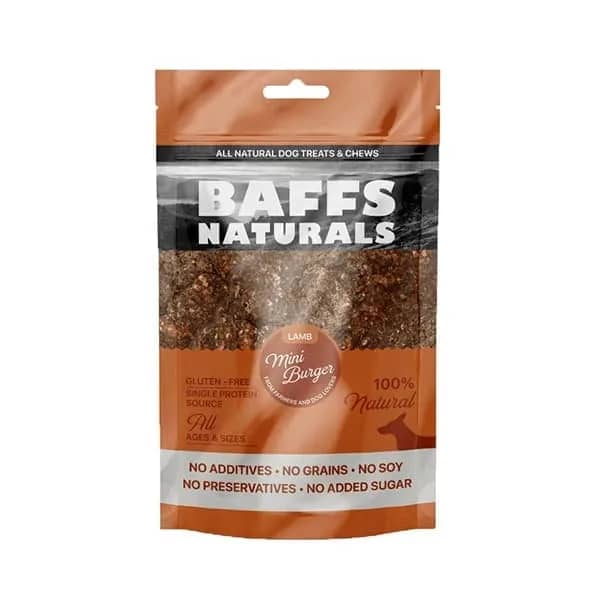 Baffs Naturals Kuzu Mini Burger Köpek Ödül Maması
