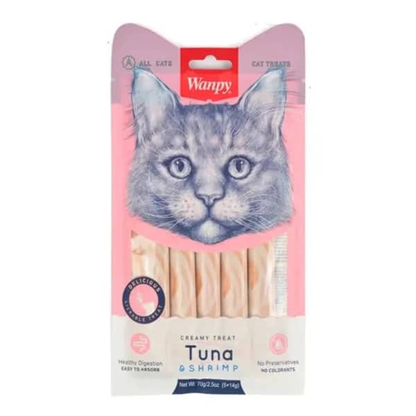 Wanpy Ton Balığı ve Karidesli Sıvı Kedi Ödül Maması