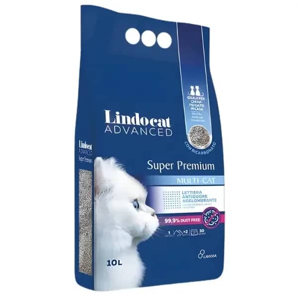 Lindocat Super Premium Multicat Bikarbonatlı Koku Önleyici Extra Güçlü Tozsuz Topaklanan Kedi Kumu