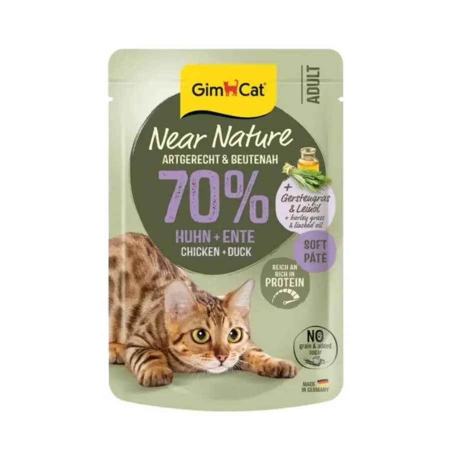 Gimcat Near Nature Tavuklu&Ördekli Yetişkin Kedi Konservesi