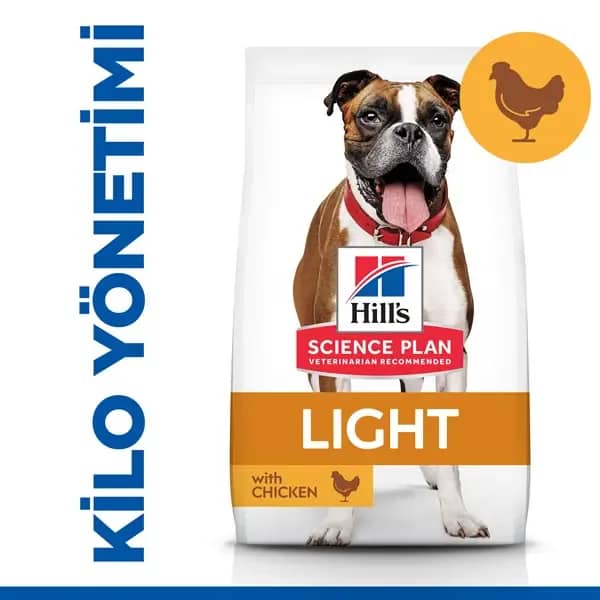 Hill's Adult Light Medium Tavuklu Yetişkin Köpek Maması