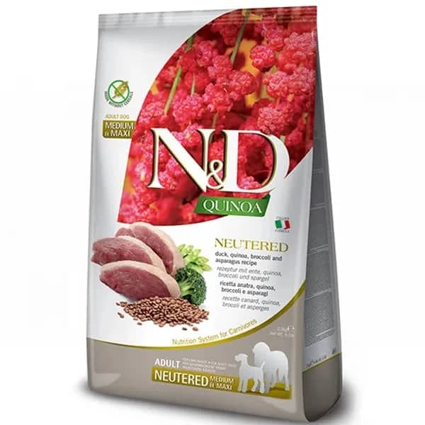N&D Quinoa Ördekli Orta ve Büyük Irk Kısırlaştırılmış Köpek Maması