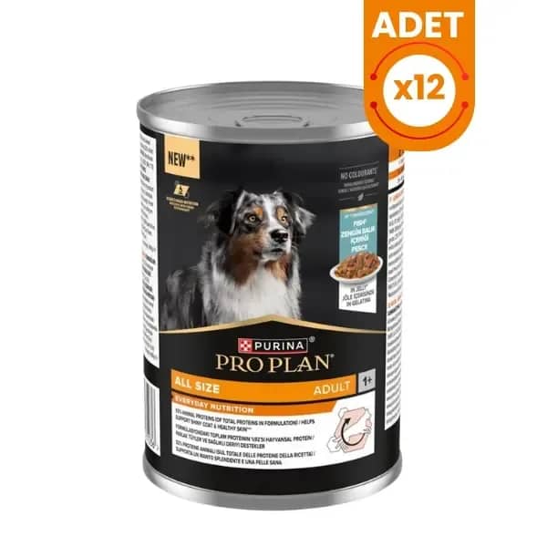 Pro Plan Jöle içinde Balık Etli Yetişkin Konserve Köpek Maması