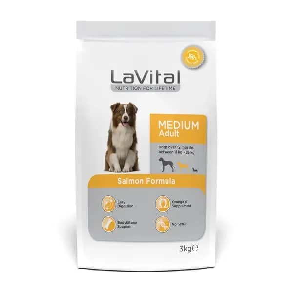 Lavital Orta Irk Somonlu Yetişkin Köpek Maması