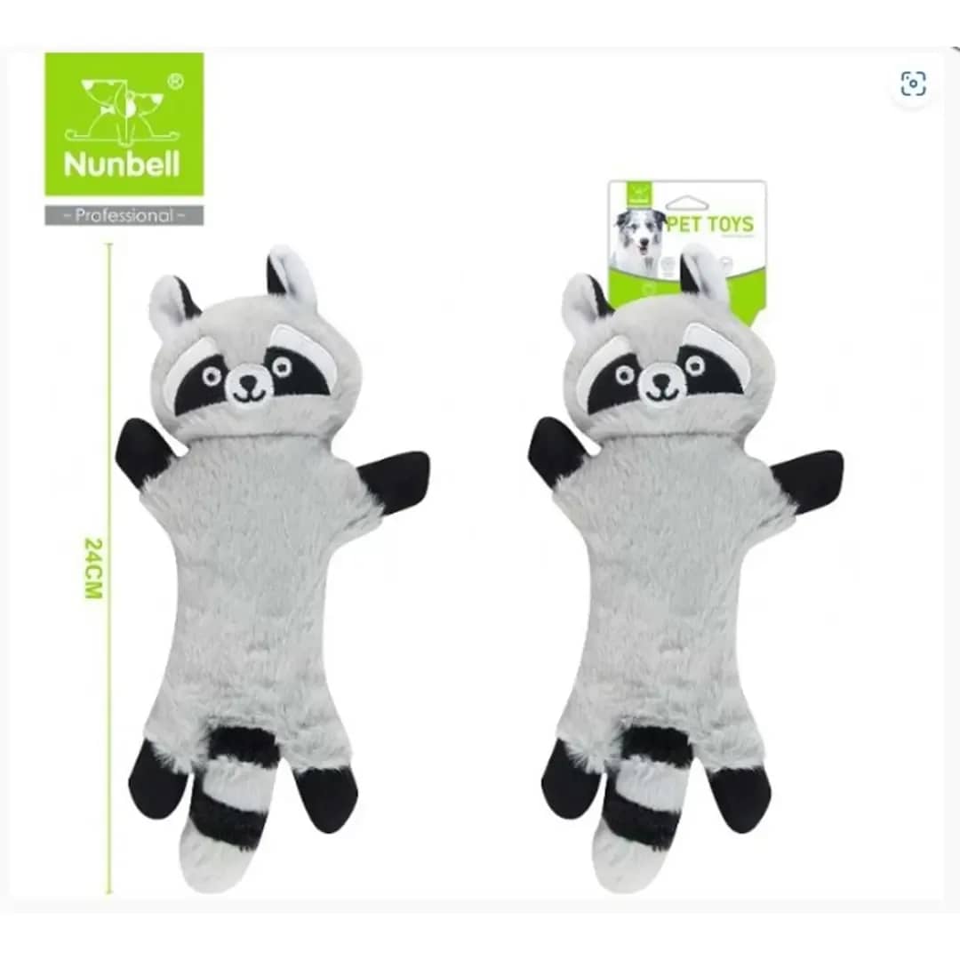 Nunbell Köpek Oyuncağı Peluş Rakun 24 cm