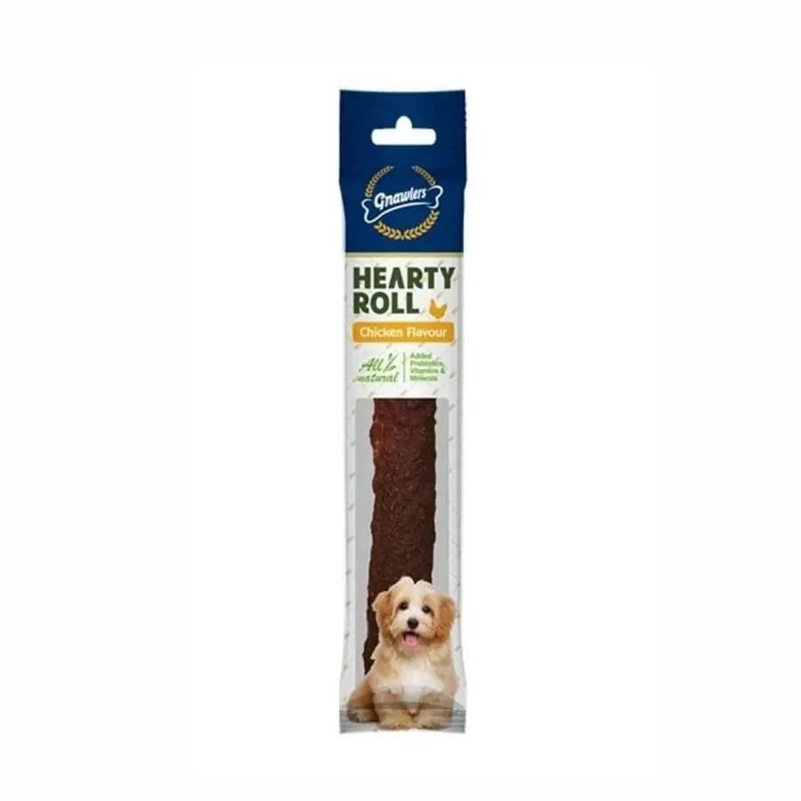 Gnawlers Hearty Roll Doğal Kolajen Tavuklu Köpek Ödül Kemiği