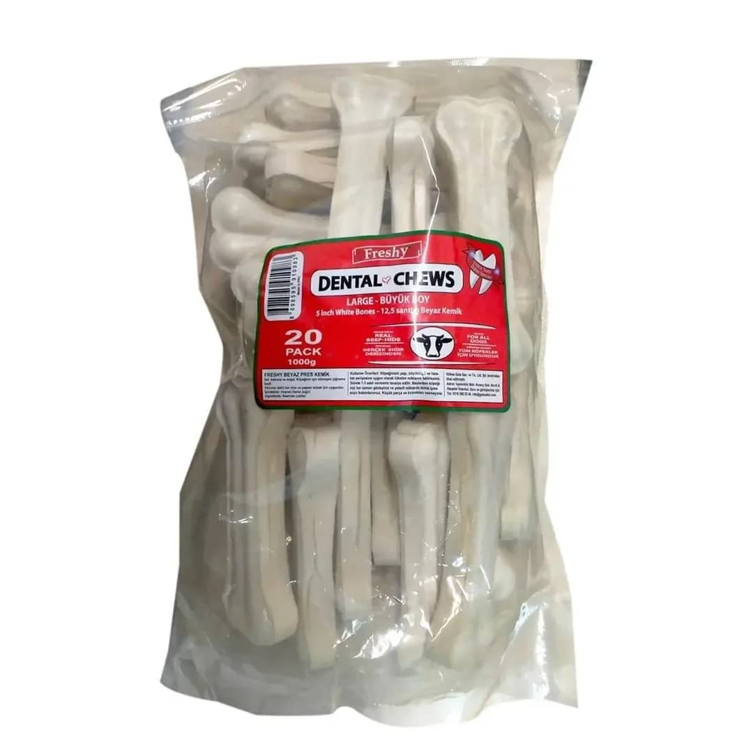 Freshy Beyaz Dental Kemik 12,5 cm 20 Adet