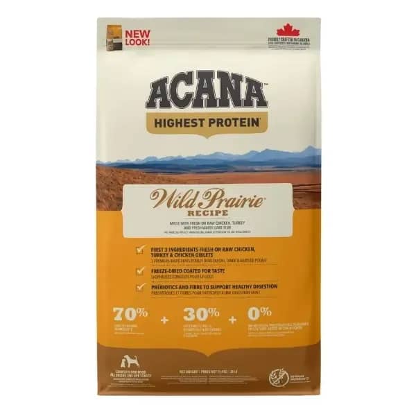Acana Wild Prairie Tahılsız Tavuk ve Balıklı Yetişkin Köpek Maması