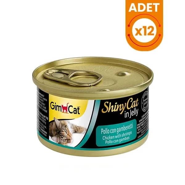 Gimcat Shinycat Tavuklu Karidesli Konserve Kedi Maması