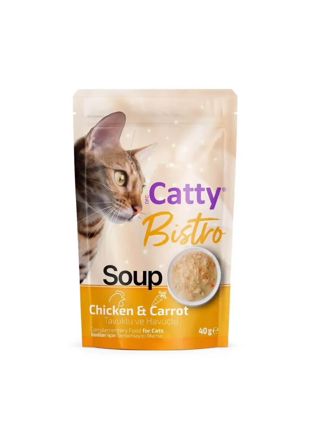 Catty Bistro Tavuklu ve Havuçlu Kedi Çorbası