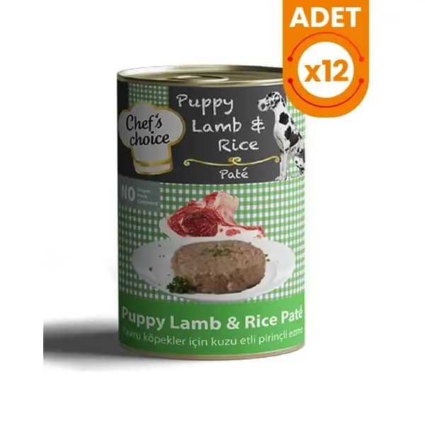 Chefs Choice Kıyılmış Kuzulu Yavru Köpek Konservesi