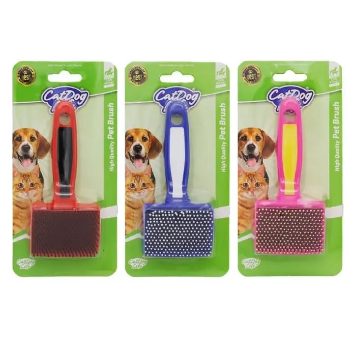 Catdoglife Masaj Uçlu Kedi ve Köpek Tüy Tarama Fırçası