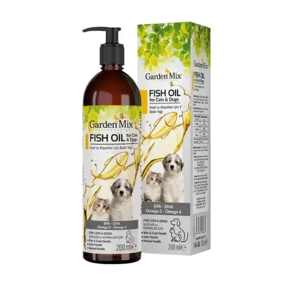 Garden Mix Deri ve Tüy Sağlığı için Kedi ve Köpek Somon Yağı