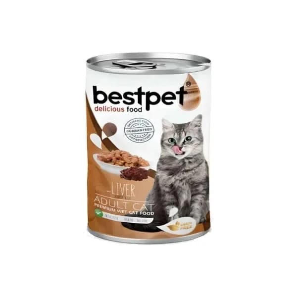 Bestpet Parça Etli ve Ciğerli Yetişkin Konserve Kedi Maması