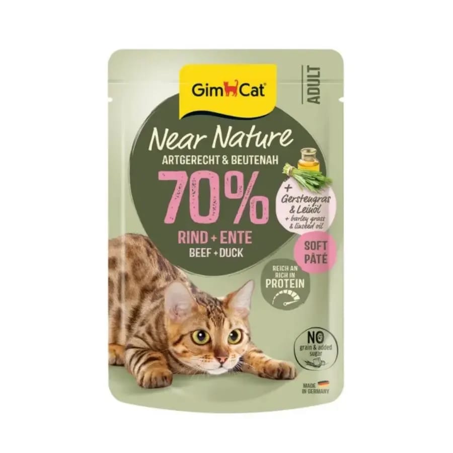 Gimcat Near Nature Sığır Etli&Ördekli Yetişkin Kedi Konservesi