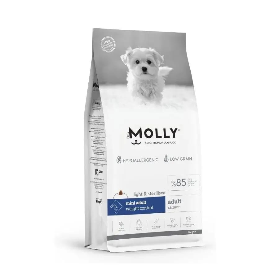 Molly Düşük Tahıllı Hypoallergenic Somonlu Küçük Irk Kısırlaştırılmış Yetişkin Köpek Maması