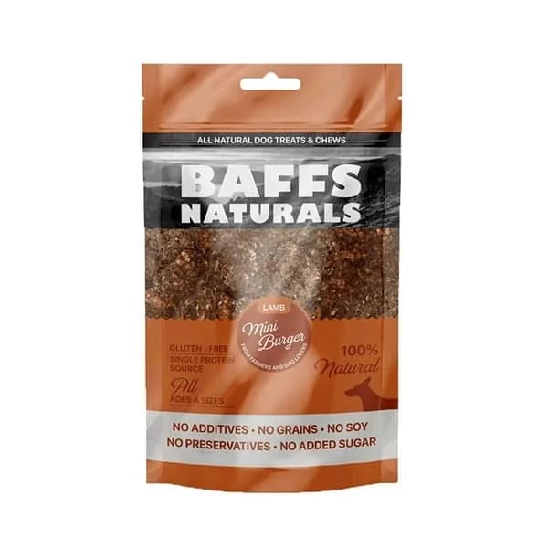 Baffs Naturals Kuzu Mini Burger Köpek Ödül Maması