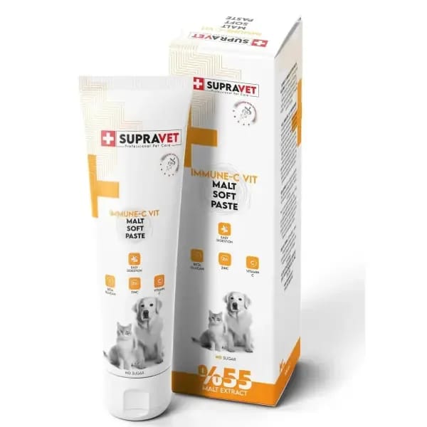 Supravet İmmune C Kedi ve Köpek Bağışıklık Güçlendirici Malt Paste