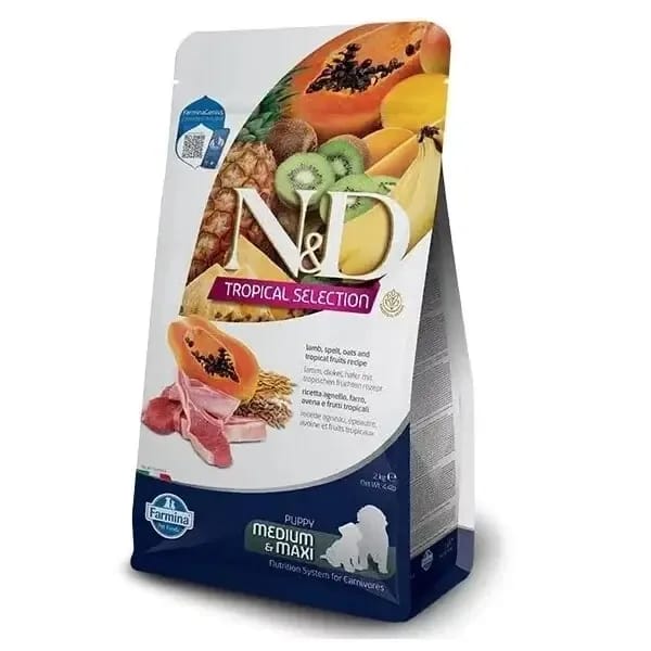 N&D Tropical Selection Kuzu Etli Orta ve Büyük Irk Yavru Köpek Maması
