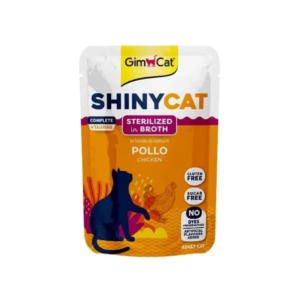 Gimcat Shinycat Sos İçinde Tavuklu Pouch Kısırlaştırılmış Konserve Kedi Maması