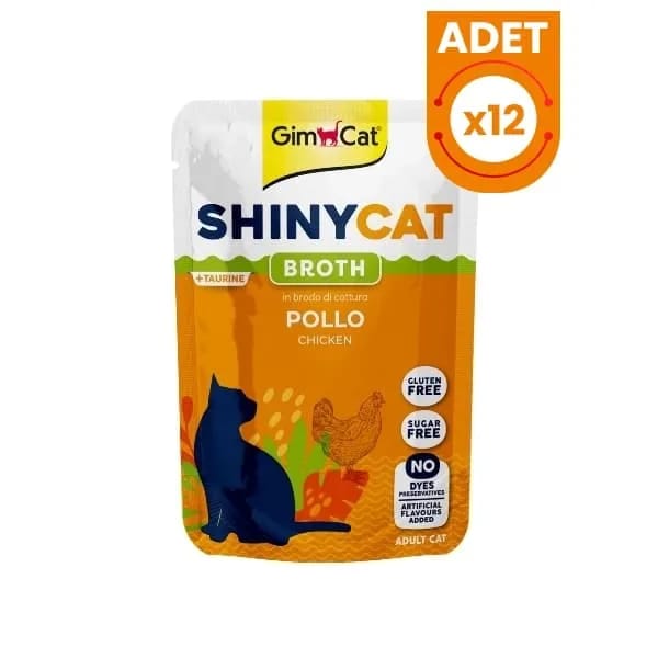 Gimcat Shinycat Sos İçinde Tavuklu Pouch Yetişkin Konserve Kedi Maması