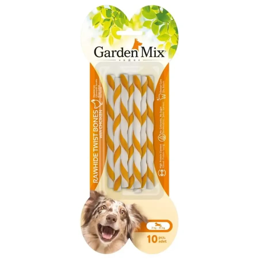 Garden Mıx Tavuklu Burgu Çubuk Kemik 10'lu
