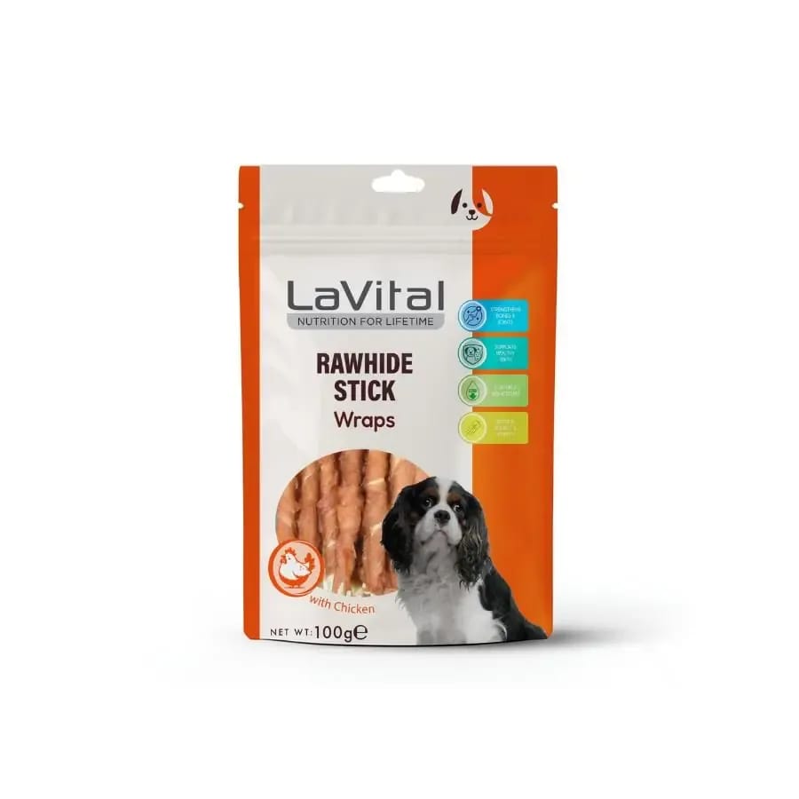 LaVital Tavuk Etli Sarılı Çubuk Köpek Ödülü