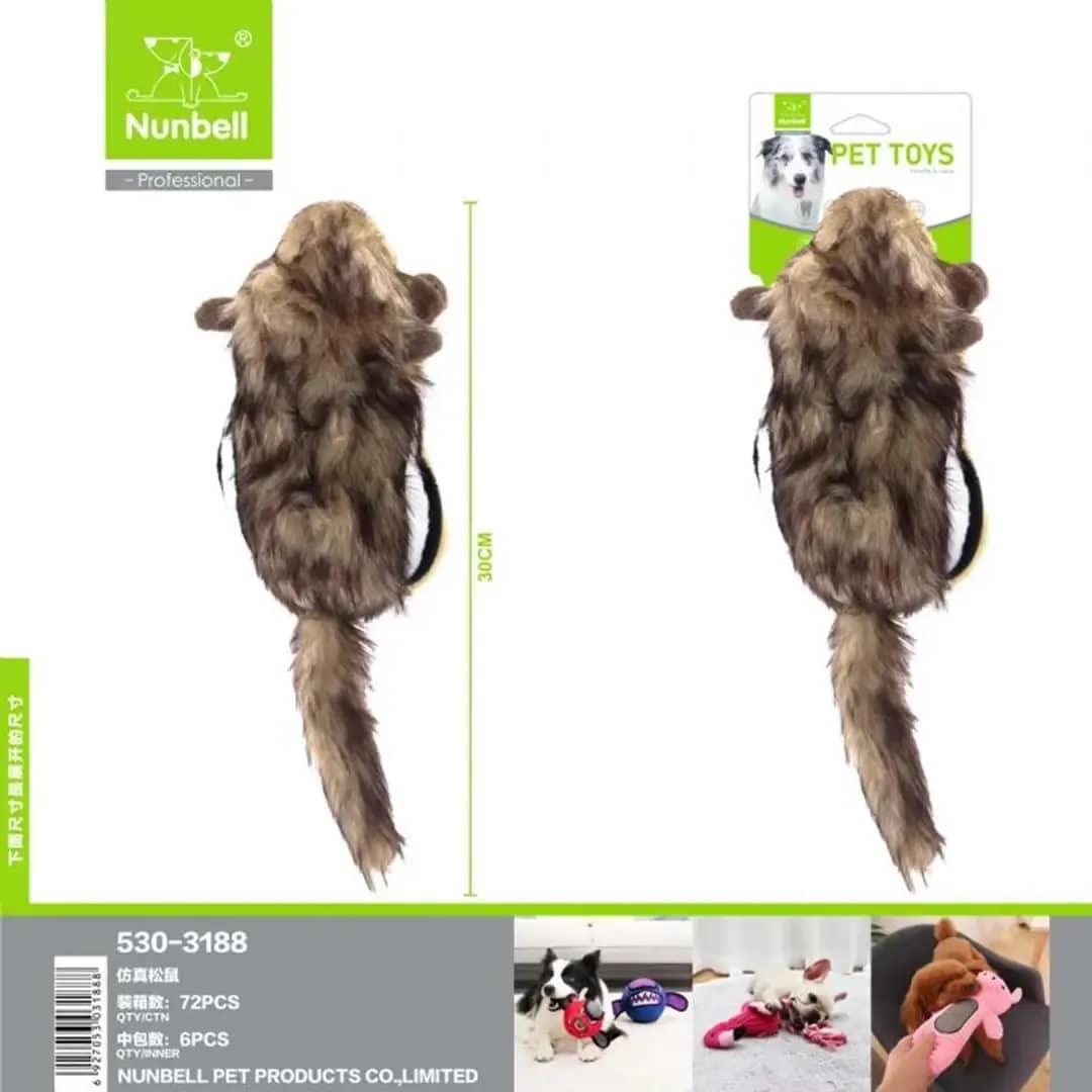 Nunbell Köpek Oyuncağı Pelüş Sincap 30 cm